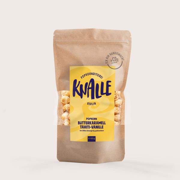 Knalle Popkorn Butterkaramell Tahiti Vanille 100g